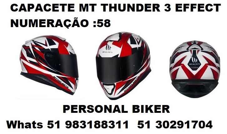capacete mt thunder 3 effect mt helmets Capacete Mt Thunder 3 Effect – Personal Biker